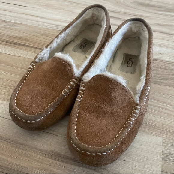 UGG Shoes - UGG Brown and White Moccasins for Women